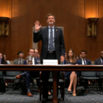 FHWA Administrator Sean McMaster testifying before the Senate EPW Committee on June 3, 2026. (Photo from Senate EPW video)