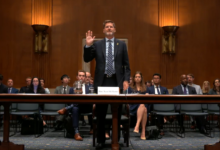 FHWA Administrator Sean McMaster testifying before the Senate EPW Committee on June 3, 2026. (Photo from Senate EPW video)